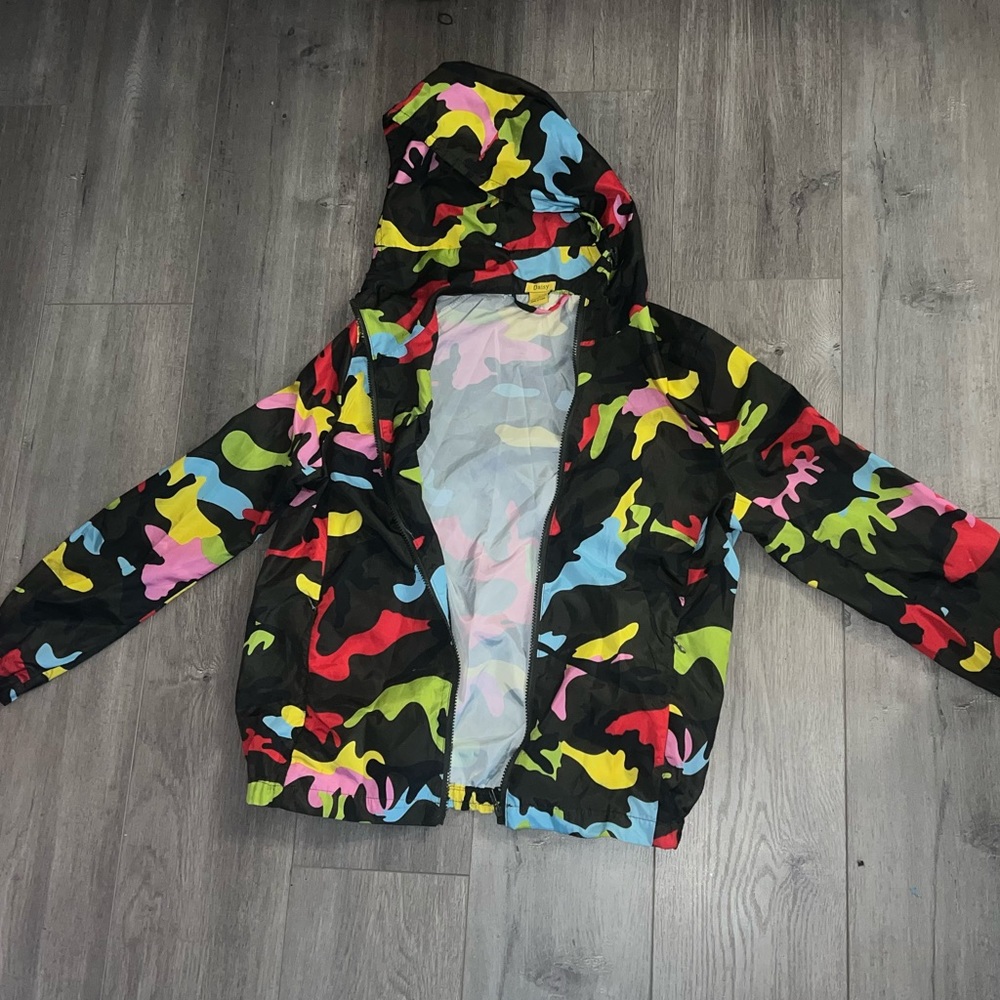 Colorful Camo Windbreaker
